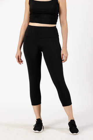 Black 7/8 Yoga Legging | Yoga Pant Image