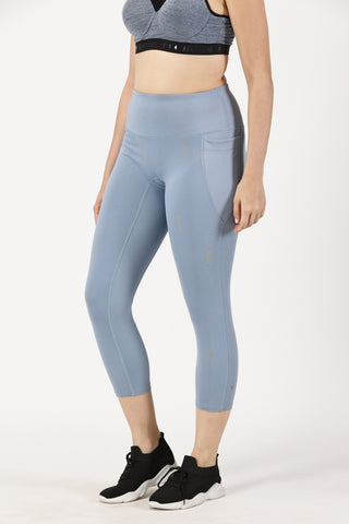 Sky Blue 7/8 Yoga Legging | Yoga Pant Image