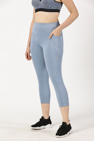 Sky Blue 7/8 Yoga Legging | Yoga Pant Image