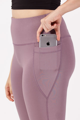 Lilac 7/8 Yoga Legging | Yoga Pant Image