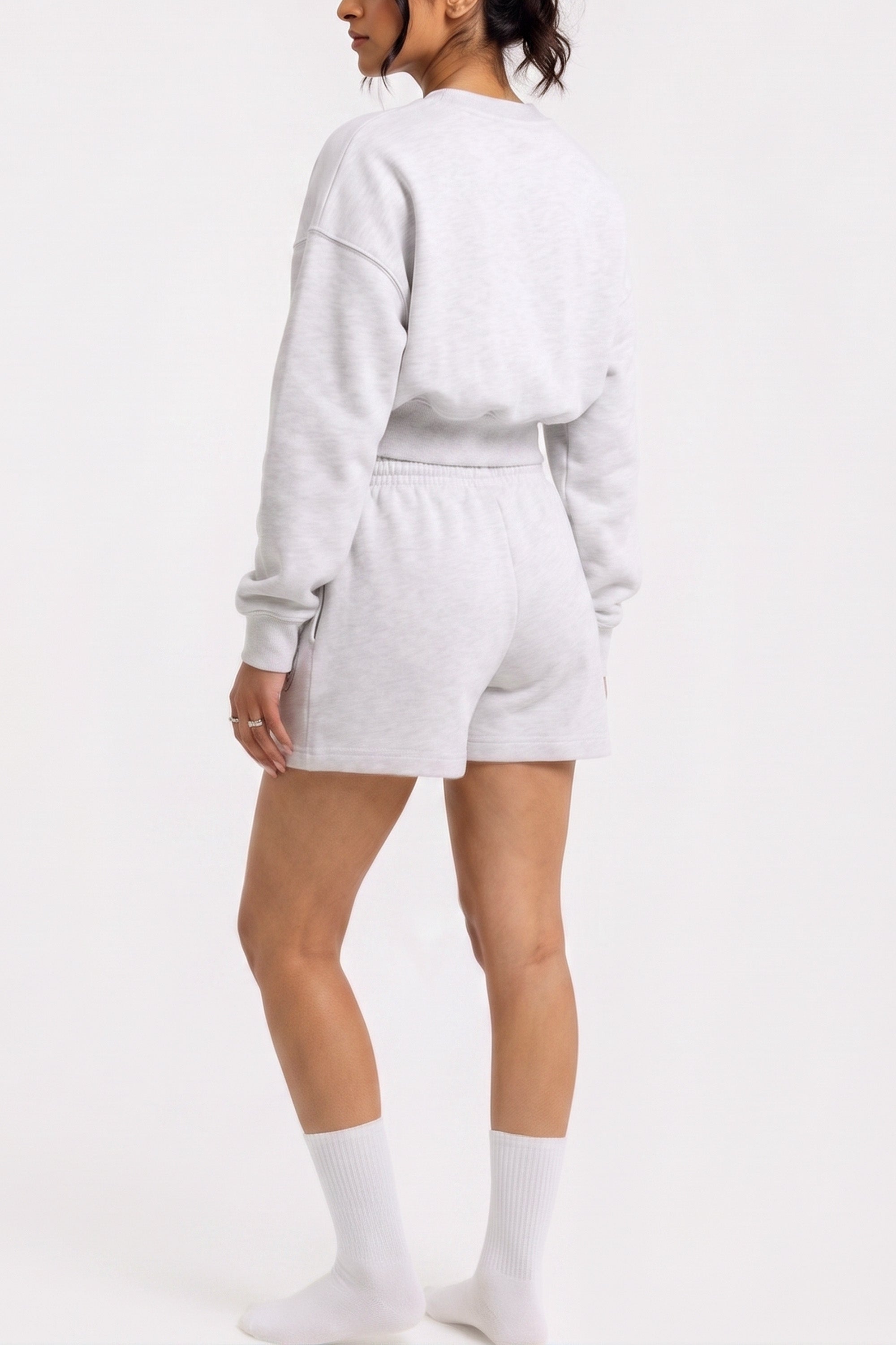 White Casual Shorts