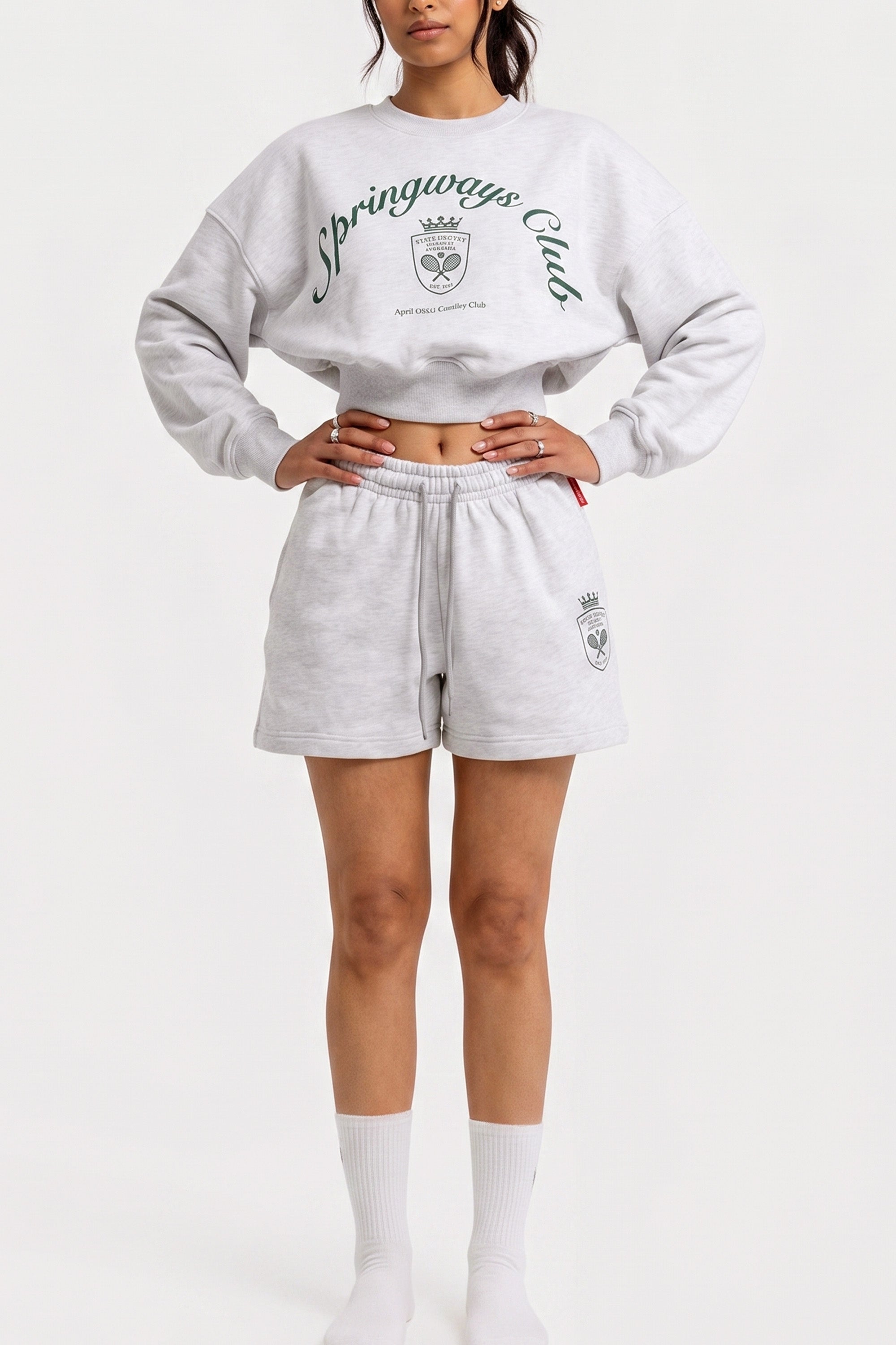 White Casual Shorts