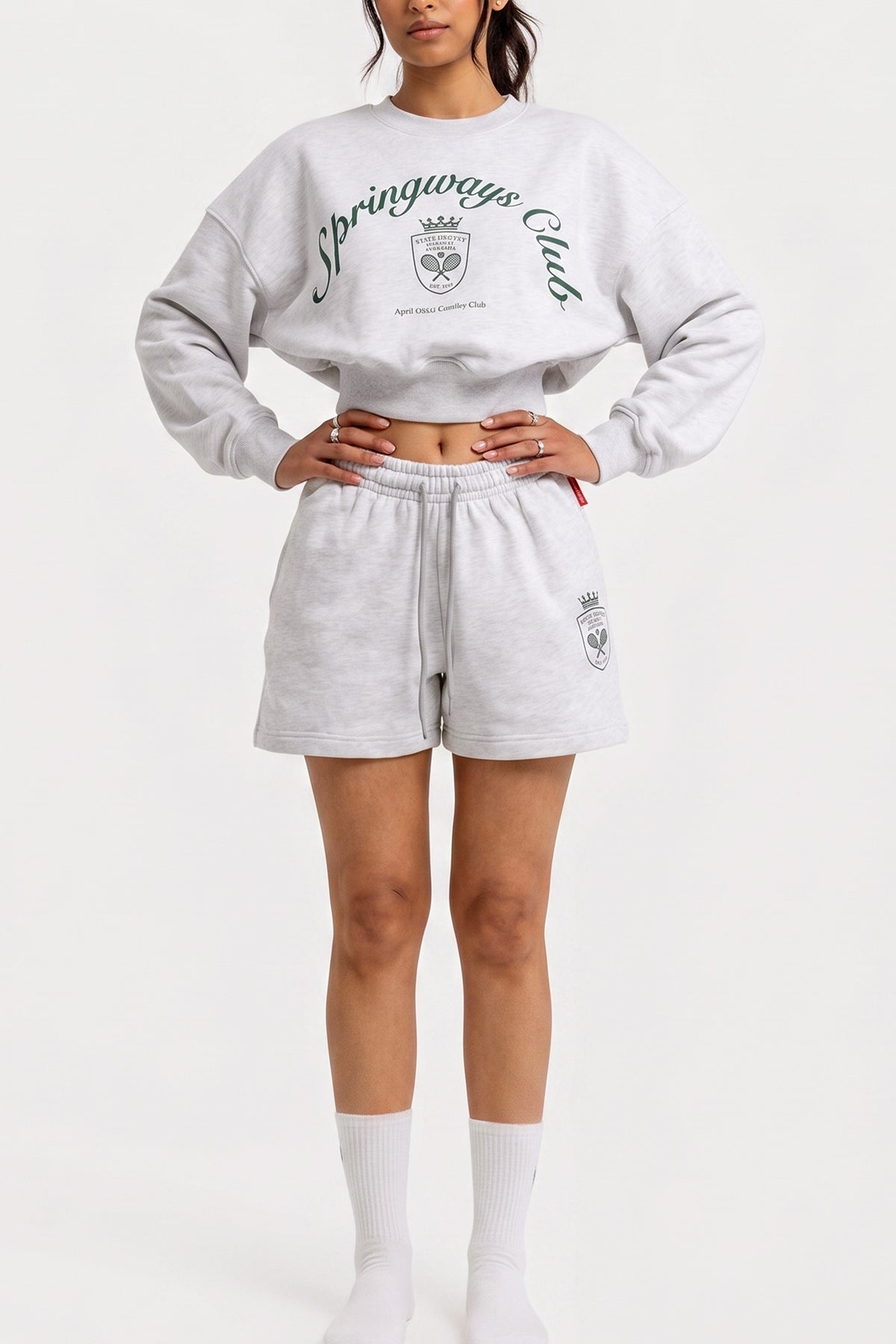 White Casual Shorts