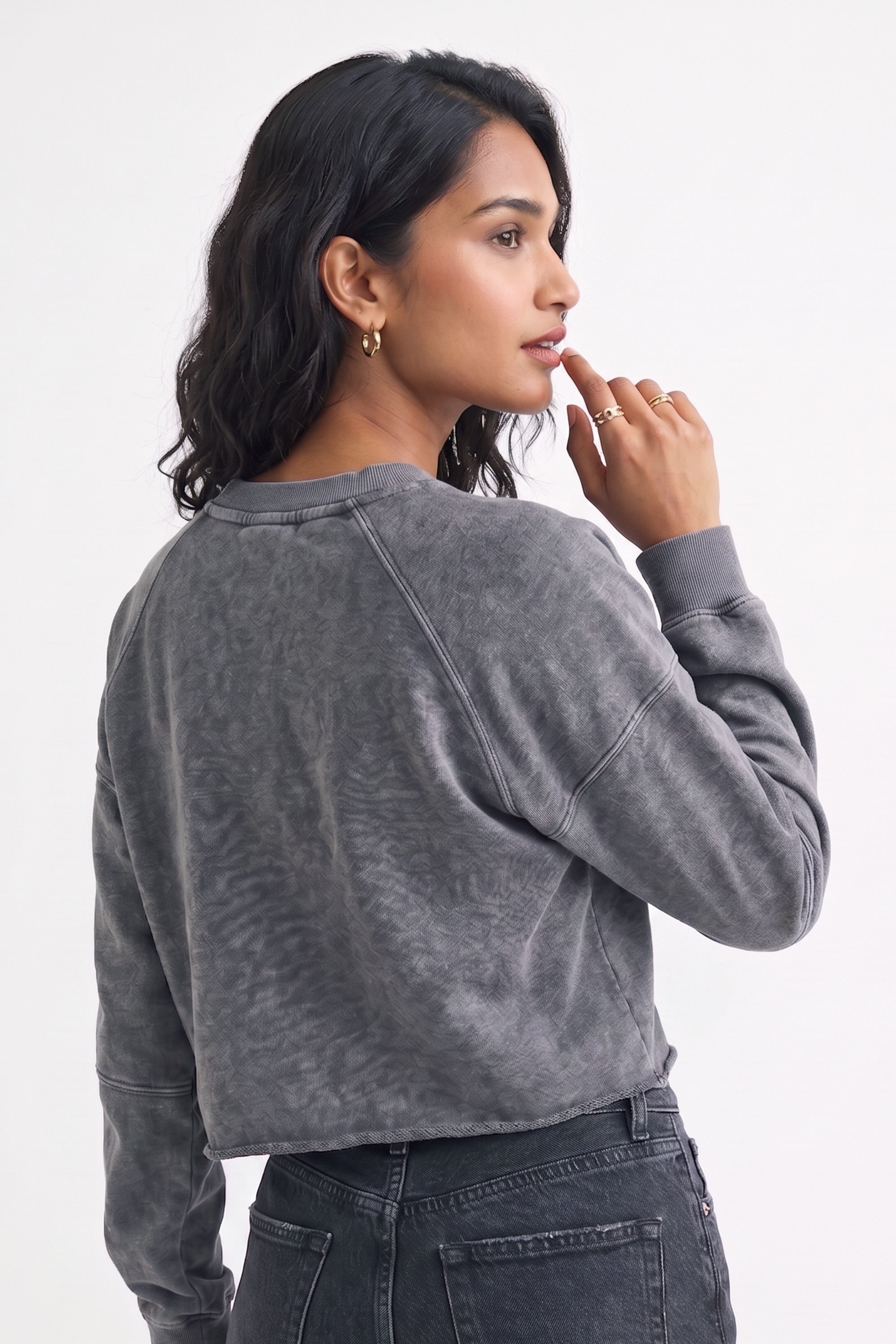 Grey Casual Sweatshirt