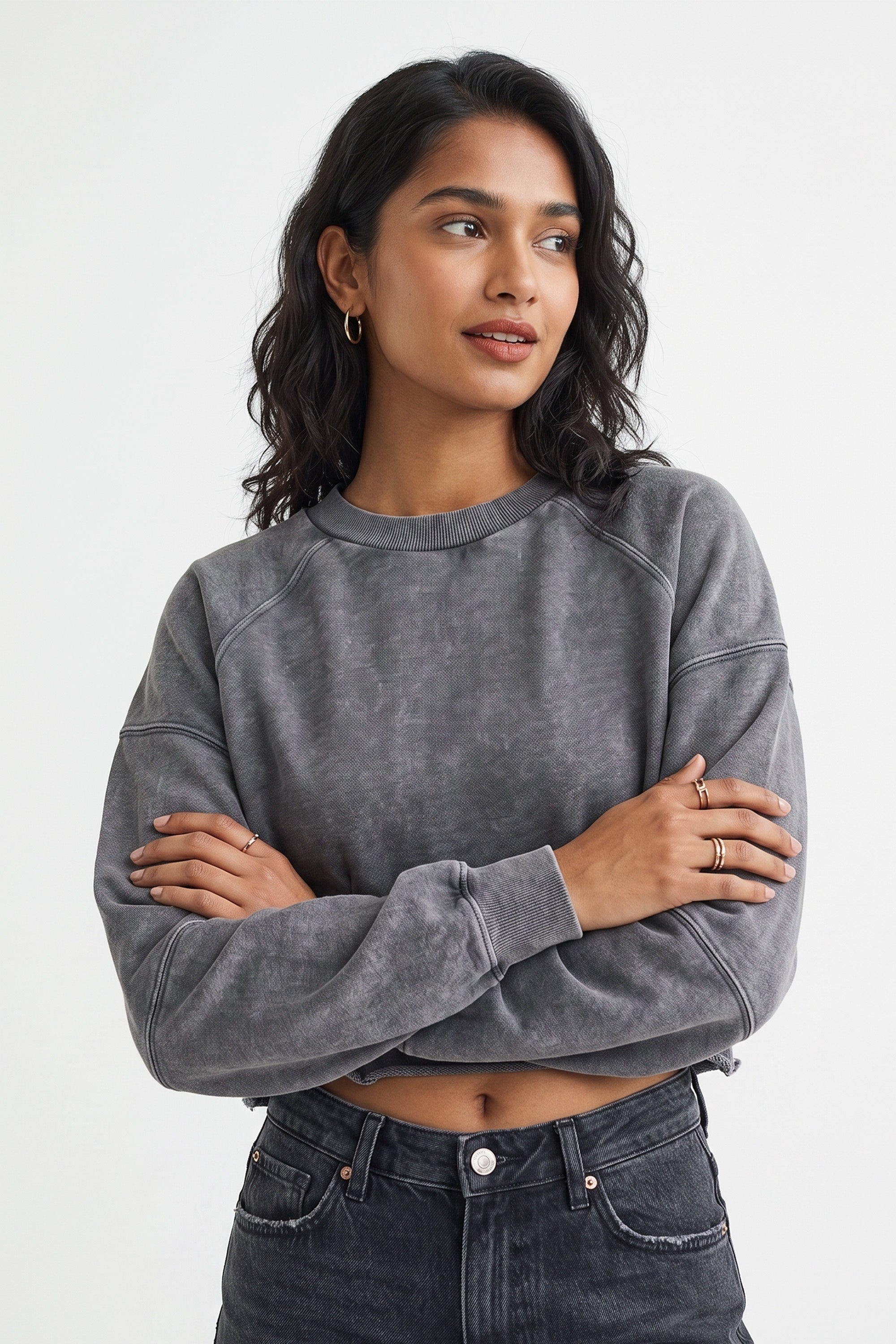Grey Casual Sweatshirt