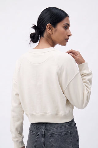 White Casual Sweatshirt