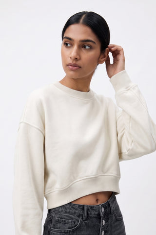 White Casual Sweatshirt