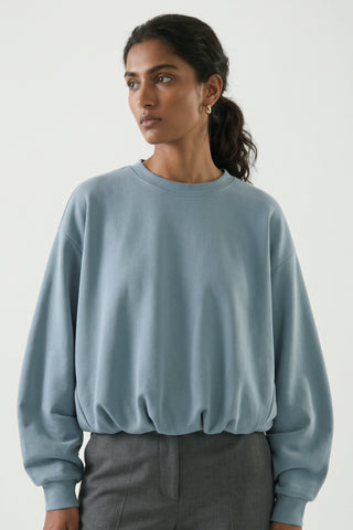 Blue Casual Sweatshirt