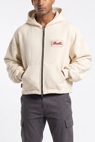 Cream Hoodie Jacket