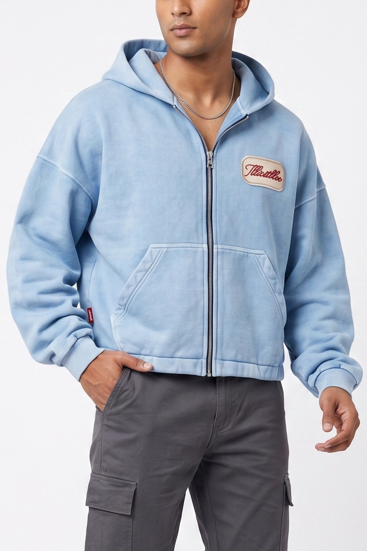Blue Hoodie Jacket