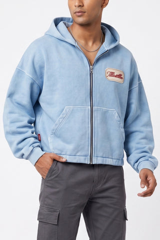 Blue Hoodie Jacket