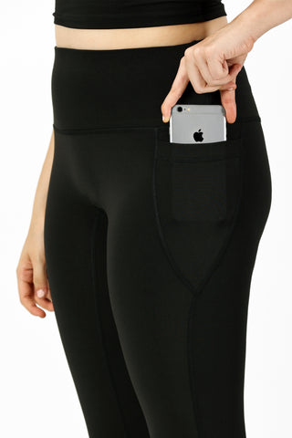 Black Full Length Yoga Legging | Yoga Pant Image