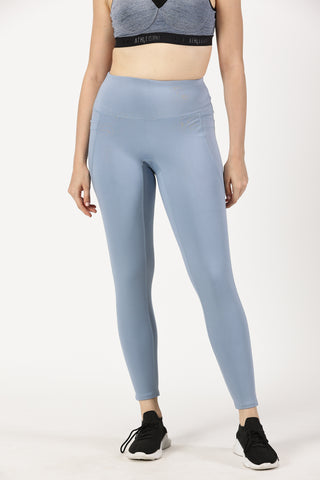 Sky Blue Full Length Yoga Legging | Yoga Pant Image