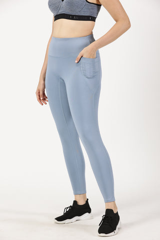 Sky Blue Full Length Yoga Legging | Yoga Pant Image