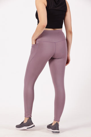 Lilac Full Length Yoga Legging | Yoga Pant Image