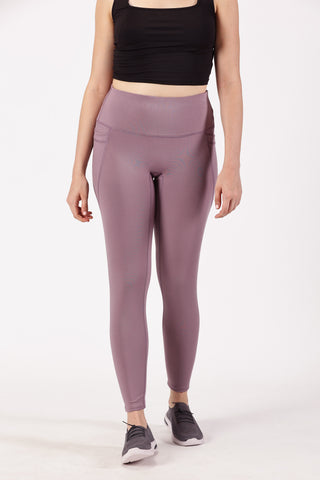 Lilac Full Length Yoga Legging | Yoga Pant Image