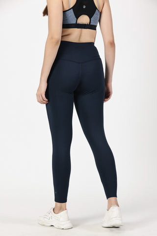 Navy Full Length Yoga Legging | Yoga Pant Image