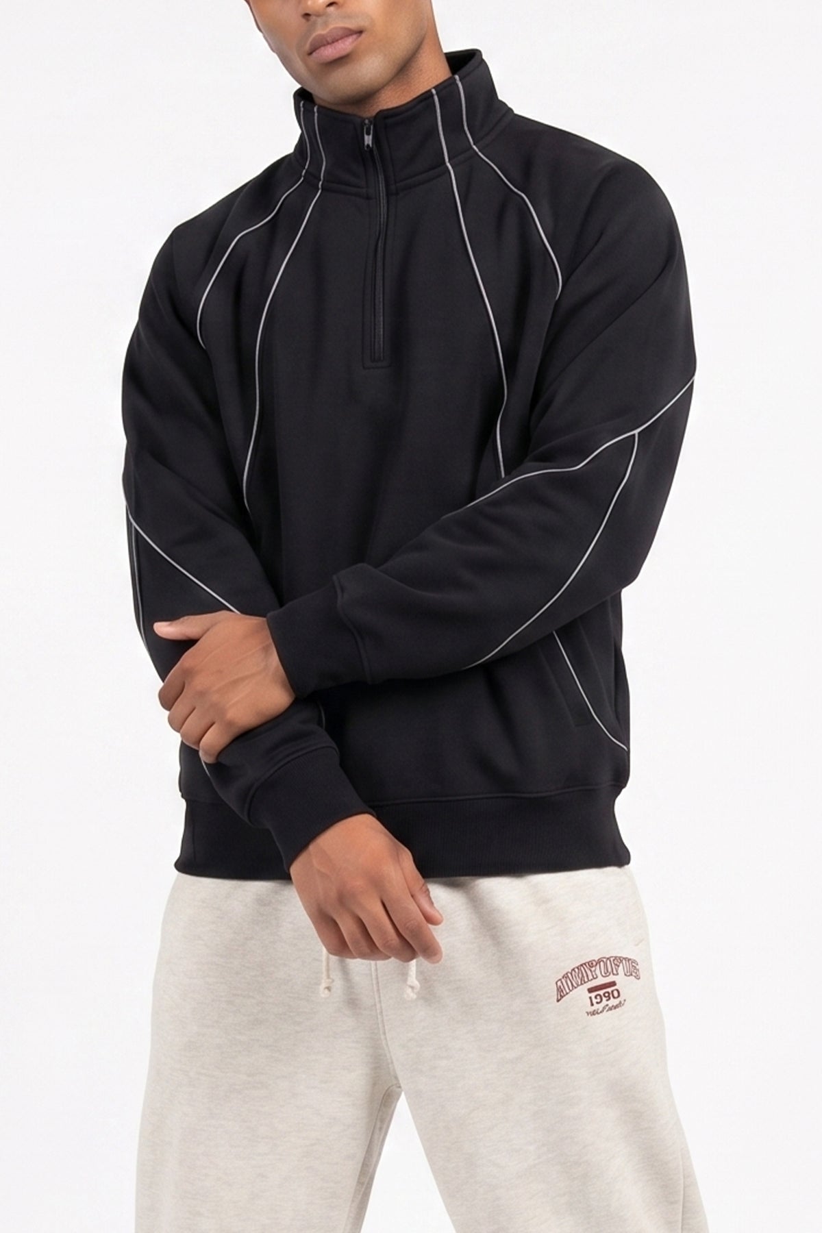 Black Streetwear Sweatshirt